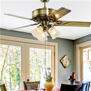OPPLE吊扇燈餐廳吊燈家用現(xiàn)代簡約歐式美式風扇燈客廳開葉扇FS