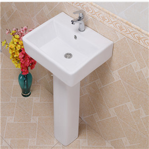衛(wèi)生間陶瓷洗手盆方形立柱盆 陽臺洗臉面盆洗手池小戶型臺盆